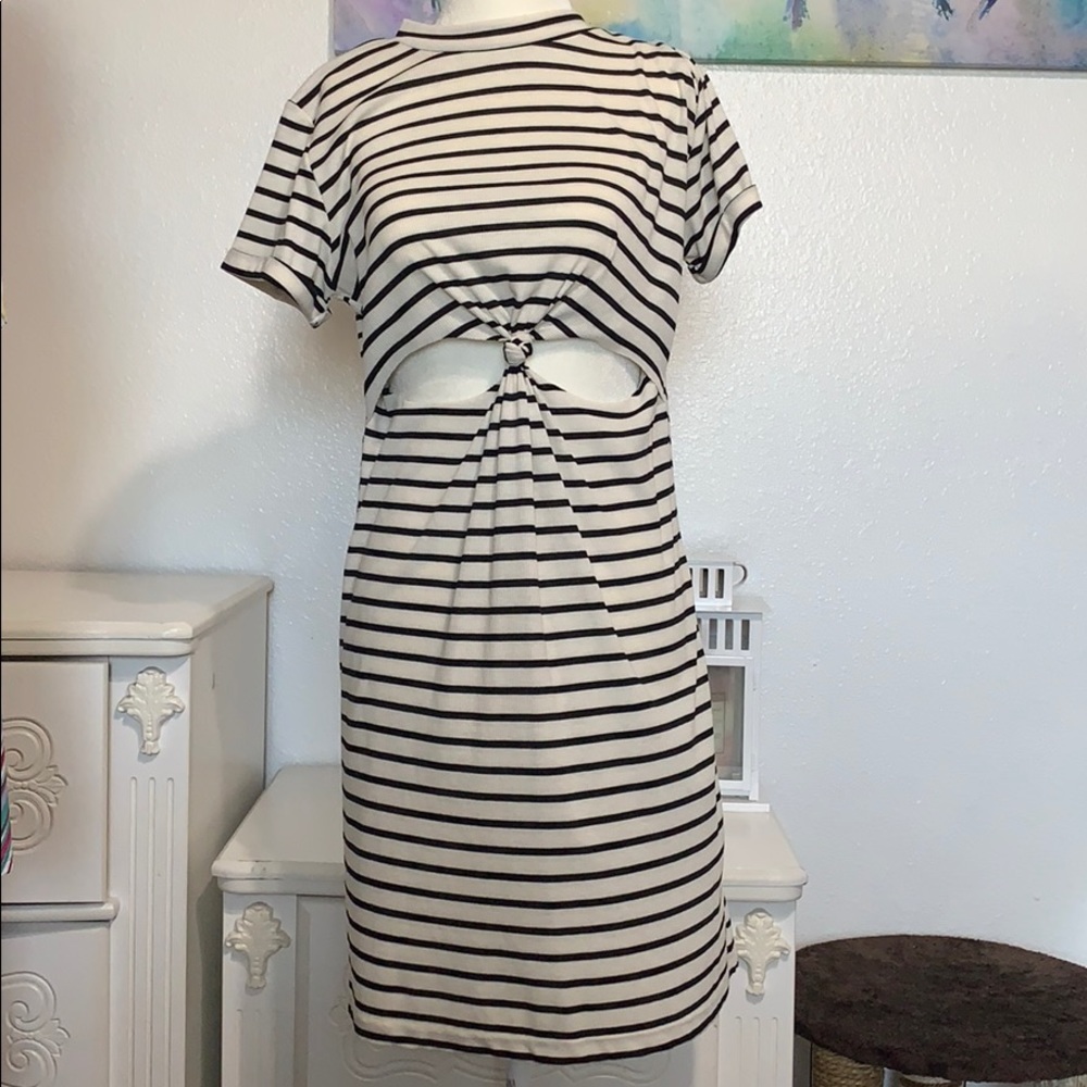 Black And White Casual Dress